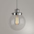 1-Light Progress Lighting Penn Collection Polished Nickel Mini-Pendant