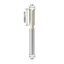 Straight Cut Router Bit, 1/4" Dia. 2-Flute Carbide Tipped Router Bit with 1/4" Shank