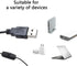 Meitawilltion 3W UV LED Desk Light,Flexible Gooseneck and Clamp Mini Desk Light with Switch,Portable Glue Curing Lamp