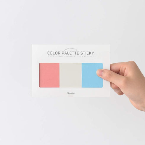 Monolike Color Palette Sticky Solid 301 A SET 4p, Self-Adhesive Memo Pad 30 sheets