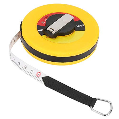 Fiberglass Site Measurement Tape Measure, Compact Soft Rulers for Construction Survey (10m)