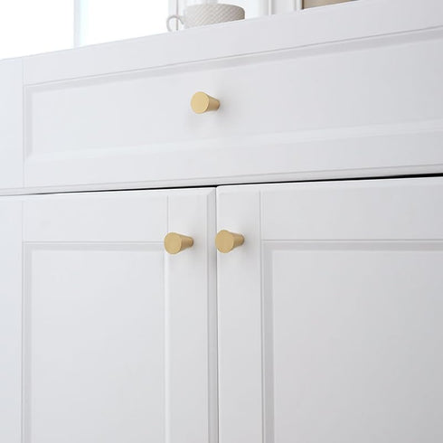 SANCHAKOU 6 Pack Cabinet Knobs Wardrobe Cabinet Door Tapered Handle Furniture Drawer Shoe Cabinet Bedside Table Handle
