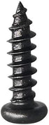 Alamic #8 X 1/2" Wood Screw Pan Head Phillips - Black Oxide Coated Wood Screws, 100 Pack