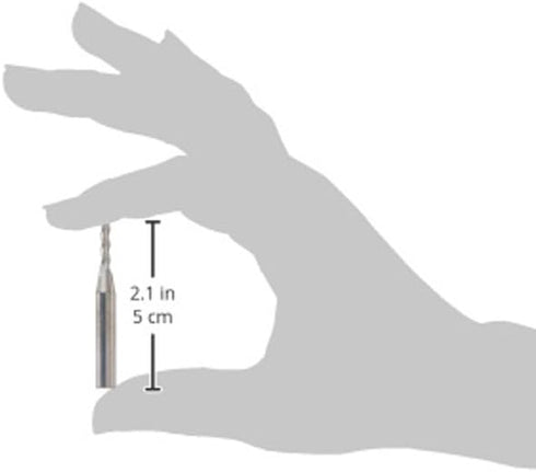 YONICO Upcut Router Bits Spiral 3 Flute Solid Carbide CNC End Mill 1/8-Inch Dia. 1/4-Inch Shank