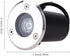 Lithx Led Embedded Step Stair Light Buried Spotlight Waterproof Outdoor LED Underground Light Recessed Floor Ground