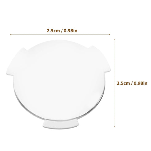 20 Pack 25mm 45mm Biconvex VR Lenses, x Focal Length Double Convex Lens, Flanged Winged Design for DIY Virtual Reality