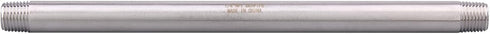1/4" X 1/4" NPT Male Nipple, Stainless Steel 304 Cast Pipe Coupling Fitting, 8" Length (pack of 2)