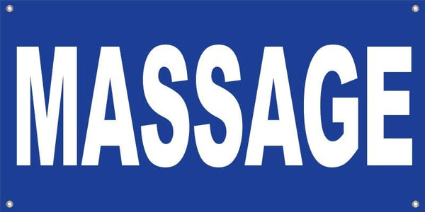 Generic 4LessCo 2x4 Feet MASSAGE Banner Sign Fabric Polyester With Grommets bb