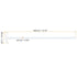 MECCANIXITY PTFE Electric Stirring Rod 400x85mm Length Overhead Stirrer Mixer Shaft with Foldable Paddle for Lab