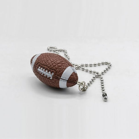 lasenersm 2 12" Pieces Rugby Ceiling Fan Pull Chain Beaded Ball Pull Chain Extension with Rugby Pendant Ceiling Fan