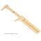 Measuring Tool, Portable Solid Copper Vernier Caliper, 0-80mm Caliper Ruler for Archaeology