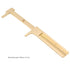 Measuring Tool, Portable Solid Copper Vernier Caliper, 0-80mm Caliper Ruler for Archaeology