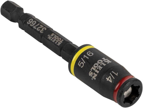 Klein Tools 32766 3-in-1 Impact Driver, SAE Impact Socket and Bit Holder, 1/4-Inch and 5/16-Inch Hex Drivers