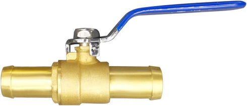 Joywayus 3/4" Hose Barb Inline Brass Shutoff Ball Valve for Water Oil Air Gas Fuel Line Pipe Fittings