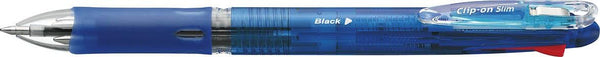 ZEBRA Clip-On Slim 4C Ball Point Pen, Blue (B4A5-BL) by ZEBRA