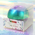 Rainbow Paper Clips Holder - Medium Holographic Paper Clip Dispensers, 100pcs 28mm Colorful Paperclips for Desk