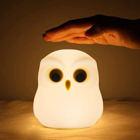 Cute Owl Kids Night Light,USB Rechargeable Cute Animal Lamps,Creative Symphony Night Light