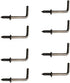 100 Pcs Small Screw in Hooks - 5/8" L Shape & Right Angle Bronze Hooks for Various Hanging Needs