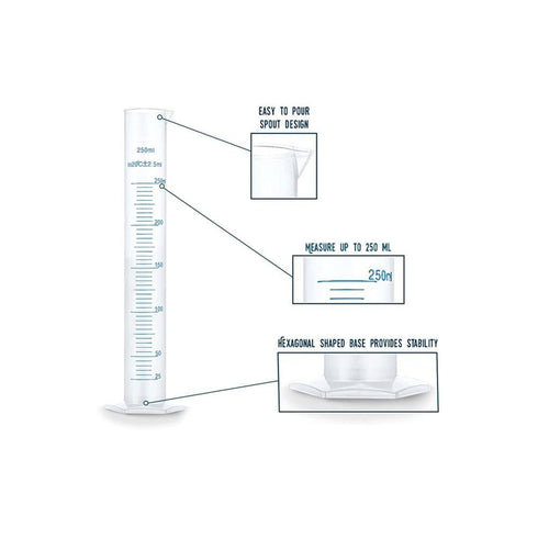 250 ML Hydrometer Test Jar, Measuring Cylinder for Homebrewed Beer, Wine, Mead, Cider