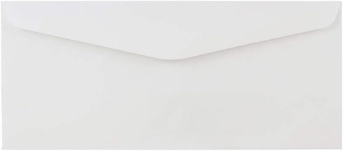JAM PAPER #10 Business Commercial Window Envelopes - 50/Pack - 4 1/8 x 9 1/2 - White