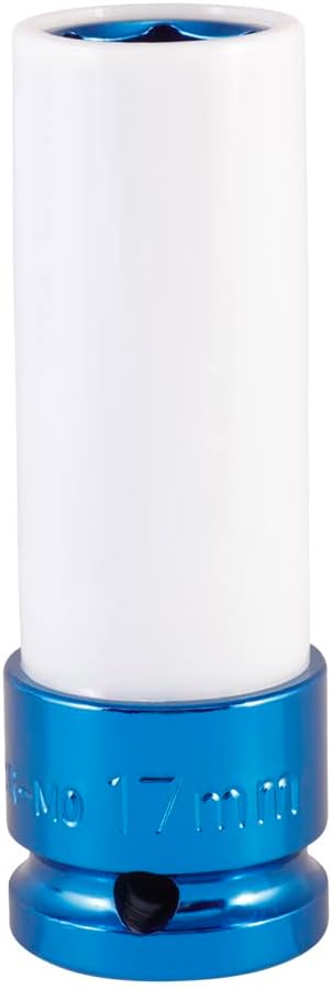 AFF Mag Wheel Power Sockets, 1/2" Drive, 17mm, Chrome Molybdenum Steel with Plastic Sleeve, 58001