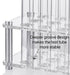 Ackers Transparent Acrylic Test Tube Bottle Small Glass Holder,Built-in Handle, 12 Tube Capacity, 1.1" (27mm) Holes for 80ML Test Tubes