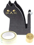 GAIORD Vintage Wooden Kitty Tape Dispenser, Cute Cat Tape Cutter with 1 Roll Tape Included