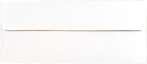 JAM PAPER 3 7/8 x 8 1/8 Foil Lined Invitation Envelopes - White with Silver Foil - 50/Pack