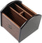 Rotating Wooden Remote Control Holder - Desk Pen Organizer and TV Remote Storage Caddy