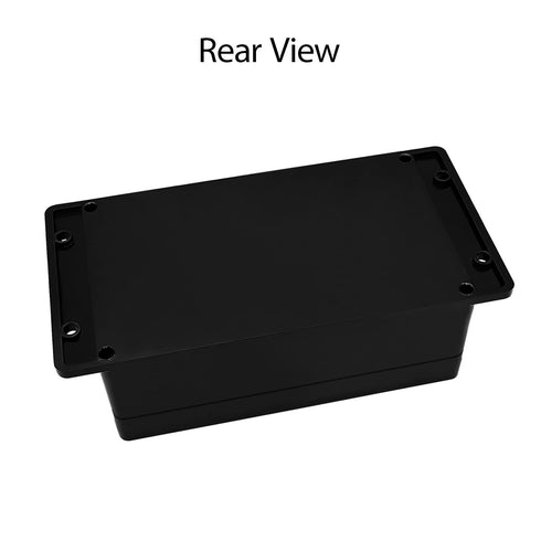 Junction Box IP65 Waterproof Dustproof ABS Plastic Electric Project Enclosure with Fixed Ear, Black, 6.2x3.5x2.5 inch