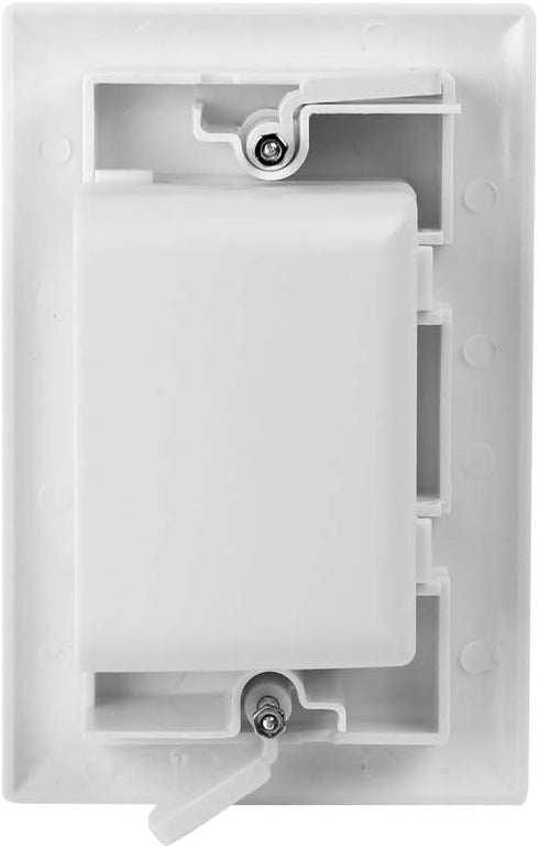 Single-Gang Quick Install Bulk Wire Plate, White