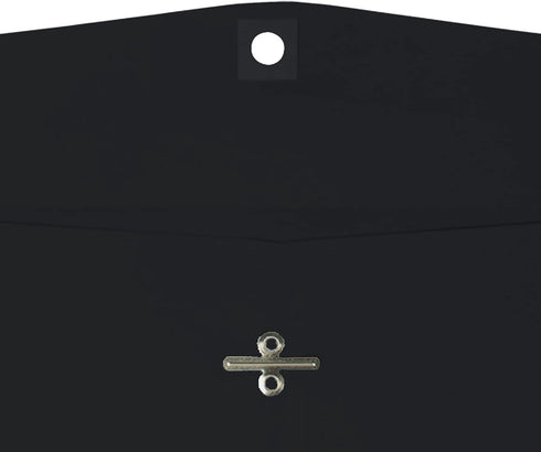 LUXPaper 9 x 12 Open End Envelopes | Clasp | Midnight Black | 80lb. Text, 50 Qty
