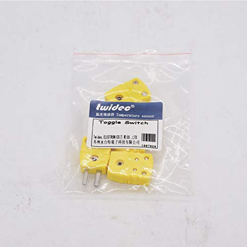 Twidec 2 Pair K Type Male Female Thermocouple Plug Adapter Cable Wire Connector