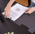File Cover Folder Clipboard - Profile Clip File Folder, 360 Degree Flip Writing Pad for A4 and Letter Size, Blue