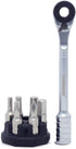 Prestacycle Prestaratchet Micro, Heavy-Duty Mini Ratchet & 1/4 Bits for Bike Repair, 40Nm Small Ratchet & Tool Stand