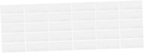 balacoo 90pcs Self-Adhesive Transparent Card Sleeves for Organizing Labels and Material Cards