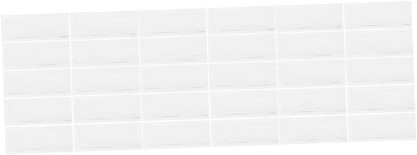 balacoo 90pcs Self-Adhesive Transparent Card Sleeves for Organizing Labels and Material Cards