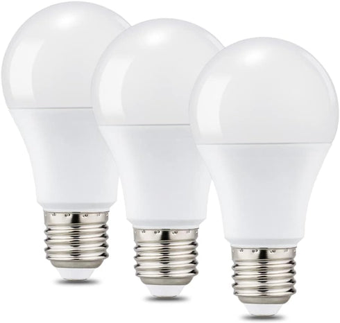 Dubofu LED Light Bulbs, Dimmable Full Spectrum 5000K Natural Light, 11W Equivalent 100W, A19 E26, 3 Pack