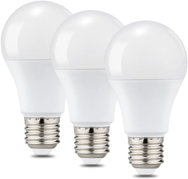 Dubofu LED Light Bulbs, Dimmable Full Spectrum 5000K Natural Light, 11W Equivalent 100W, A19 E26, 3 Pack