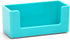 Poppin Business Card Holder - Holds 90 Cards, Easy-Access Open Front, Aqua Colorful Design