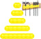 LXNIEPAN Cable Holder Clips5 Packs Yellow Cable Management Cord Organizer Clips Silicone Self
