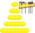 LXNIEPAN Cable Holder Clips5 Packs Yellow Cable Management Cord Organizer Clips Silicone Self