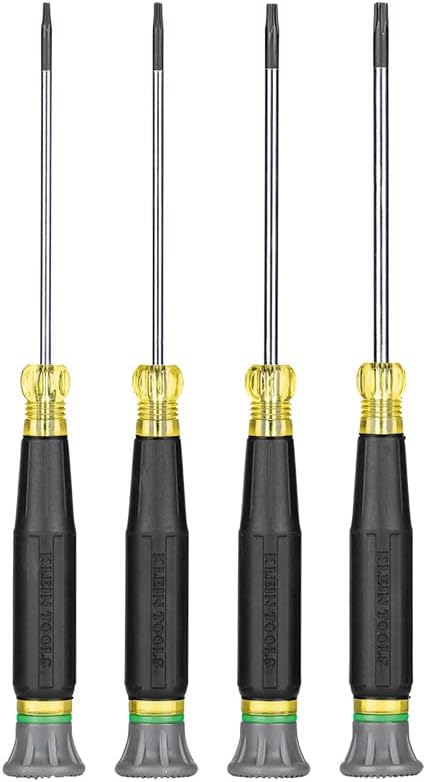 Klein Tools 85616 Precision Torx Screwdriver Set, Tamperproof Security Screwdrivers for Home Repair