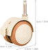 4pcs Ciieeo Heavy Duty Crib Wheels Brakes Fit Furniture Casters for Nursery Noise-reducing Rubber Rollers Replacement