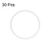 uxcell Silicone O-Rings, 27mm OD 24mm ID 1.5mm Width VMQ Seal Gasket, White, Pack of 30 for Pipe Repair