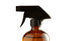 Reusable Amber Boston Round Glass Spray Bottle, 2.9 Inches (Dia) x 8.25 Inches (H), Black Nozzle