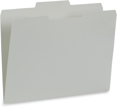 Blue Summit Supplies 100 Grayscale File Folders, Letter Size, 1/3 Cut Tab, Modern Gray, Black, White