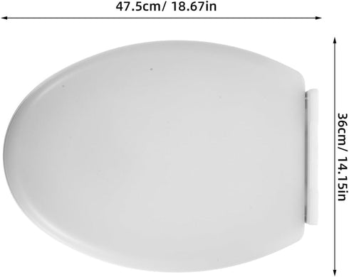 SOPOTUTU Thickened Toilet Seat Cover for Adults and Easy to Clean Bathroom Lid Fits Standard Toilets with Robust