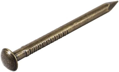 uxcell Small Tiny Hardware Nails, Carbon Steel 1.8X25mm(DxL) for DIY Decorative Wooden Boxes, Bronze Tone, 500pcs