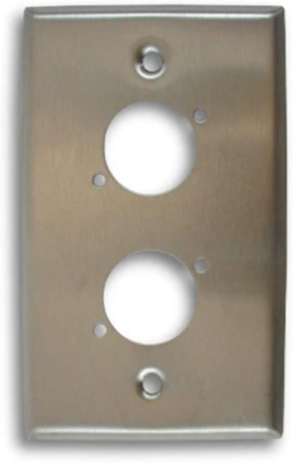 Single Gang, Dual Position Stainless Steel Wall Plate Single Gang - 2
